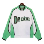 Denim Tears Varsity Jacket Green White