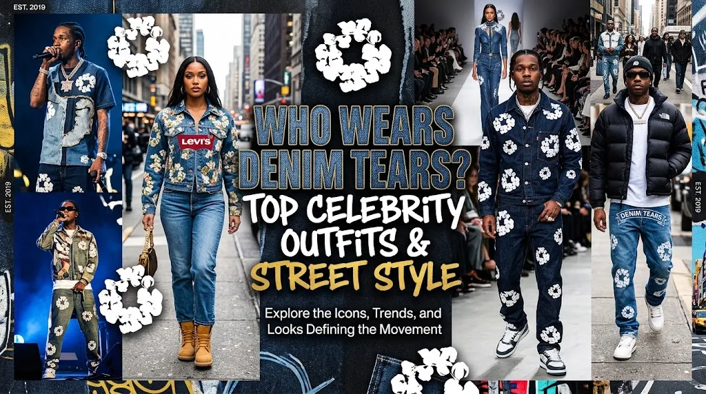 Who Wears Denim Tears? Top Celebrity Outfits & Street Style