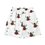 Denim Tears Angel Print Swim Shorts White Red Graphic Edition