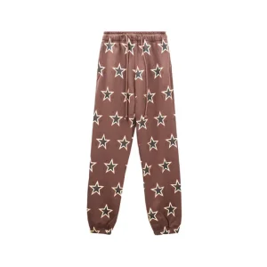 Denim Tears Star Print Sweatpants Brown