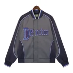 Denim Tears Varsity Jacket Grey Navy