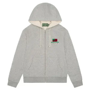 Denim Tears African American Zip Grey Hoodie