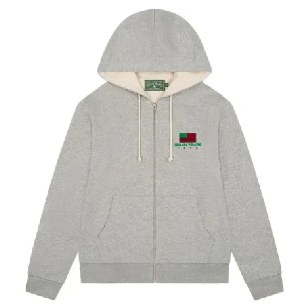 Denim Tears African American Zip Grey Hoodie Denim Tears African American Zip Grey Hoodie