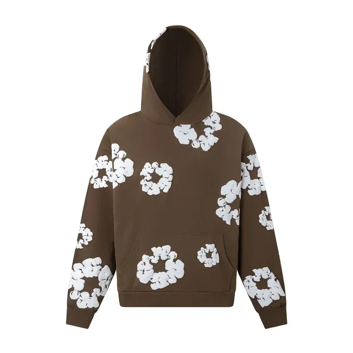 Denim Tears Cotton Wreath Hoodie Brown Core Denim Tears Cotton Wreath Hoodie Brown Core